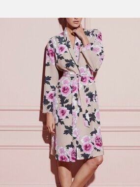 Fleur du Mal x Cofeteur  Floral Silk Robe